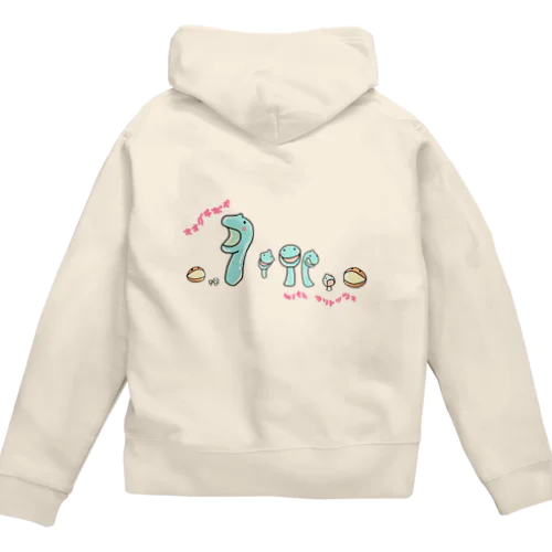 オオグチボヤmeetsマリトッツォ Zip Hoodie