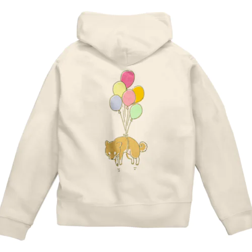 風船柴犬（赤柴） Zip Hoodie