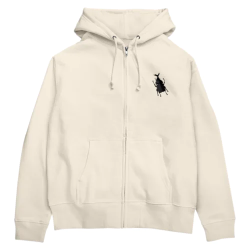 色紙カブトムシ Zip Hoodie