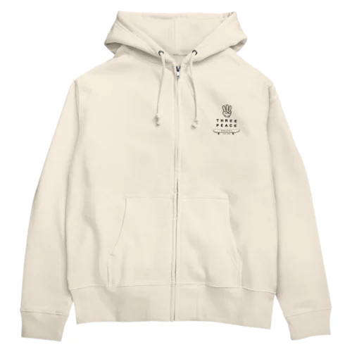 Three  Peace  Project Zip Hoodie