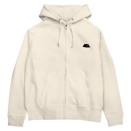 Campcampのテント　黒 Zip Hoodie