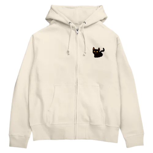 くろねこイラスト Zip Hoodie