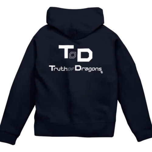 【NEW】Truth of Dragons2023 白ロゴグッズ Zip Hoodie