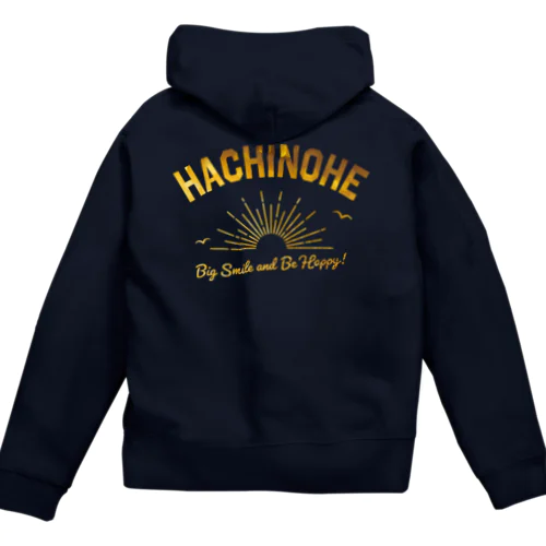 八戸ロゴ(ゴールドスターダスト) Zip Hoodie