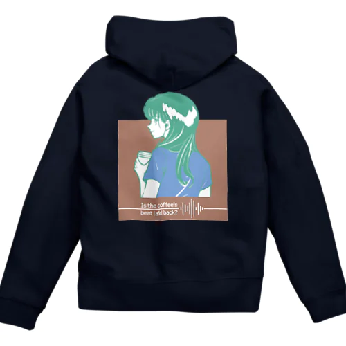 Coffee Beat Hoodie[Green] Zip Hoodie