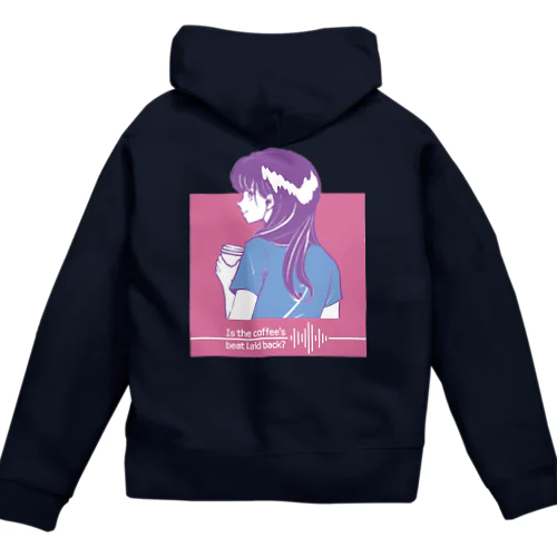 Coffee Beat Hoodie[Pink] Zip Hoodie