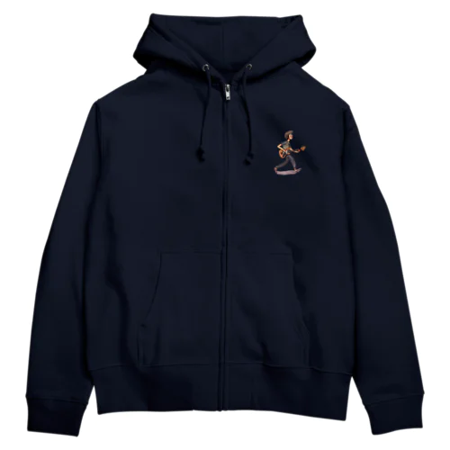 ベーシスト男子 Zip Hoodie