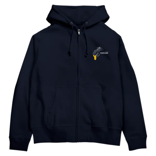 アーカックス　ハッチデザイン（白ライン） Zip Hoodie