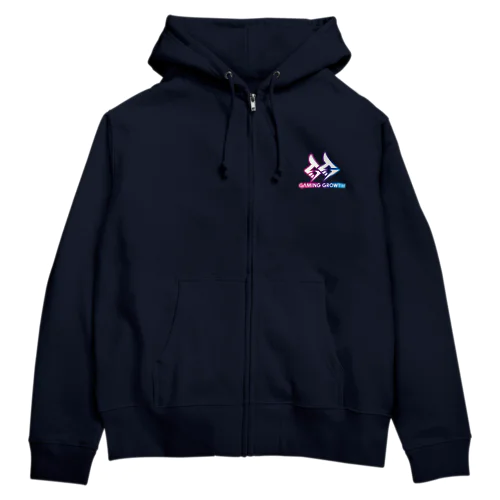 Gaming Growth ジップアップパーカー（ロゴカラーver） Zip Hoodie