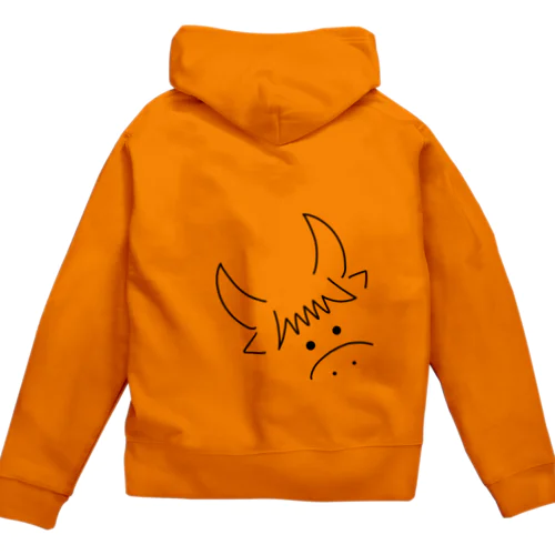 ざこうしパーカー(黒) Zip Hoodie