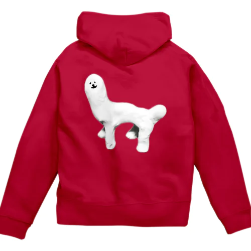 プードルくん３Ｄ Zip Hoodie