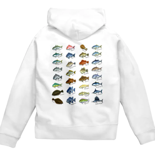 Saltwater fish_1 Zip Hoodie