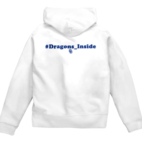 【値下げ】#Dragons_Inside ロゴグッズ ジップパーカー