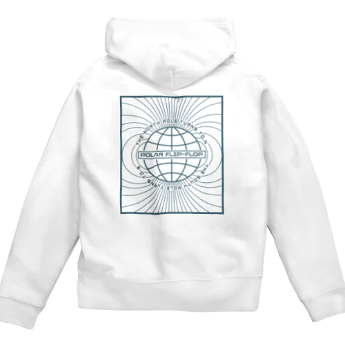 地磁気逆転 Zip Hoodie