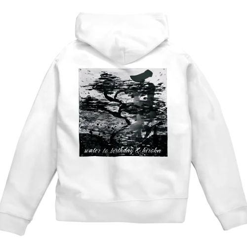 百折不撓×閏の光 hiroka コラボ　zipupパーカー Zip Hoodie