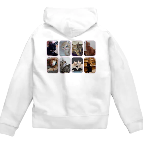 にゃんこ大集合 Zip Hoodie