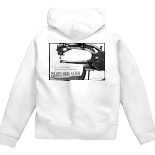 棄てられたミシン ～ BW Zip Hoodie