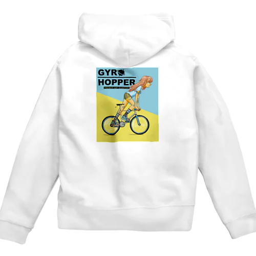 GYRO HOPPER (inked fixie girl) Zip Hoodie