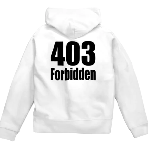 403 Forbidden ジップパーカー