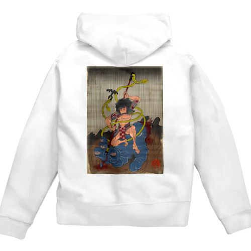 "武者絵" 3-#2 Zip Hoodie