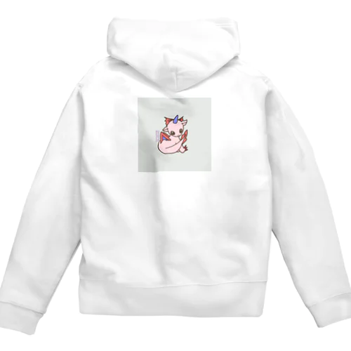 【人見知りのドラゴン】 Zip Hoodie