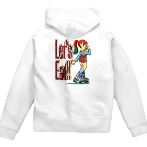 “let's eat!!" Zip Hoodie