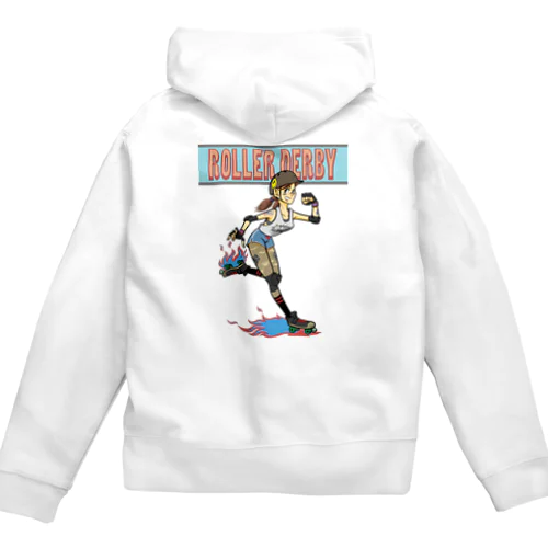 "ROLLER DERBY" Zip Hoodie