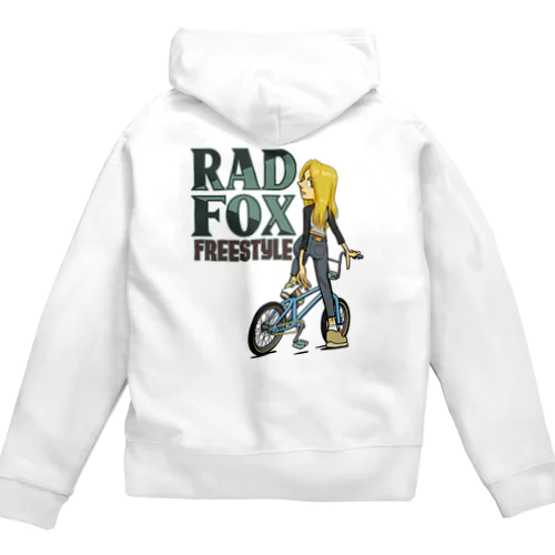 "RAD FOX" ジップパーカー