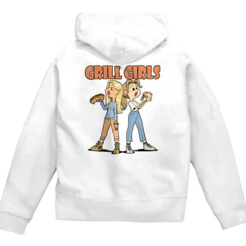 "grill girls" ジップパーカー