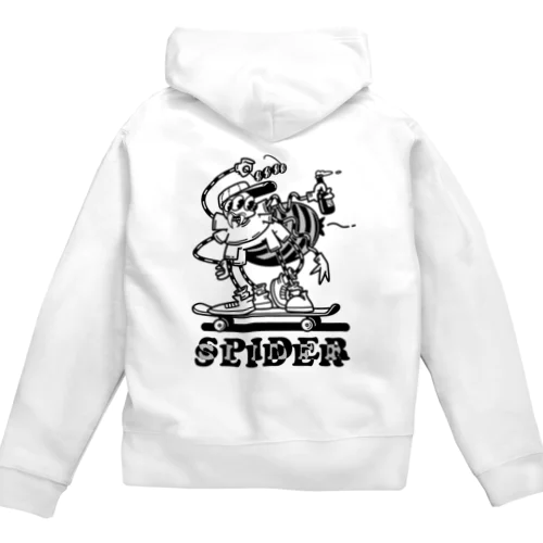 "SPIDER SLIDER" Zip Hoodie