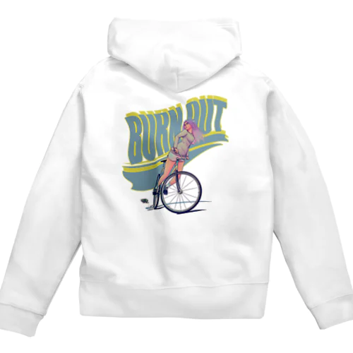 "BURN OUT" Zip Hoodie