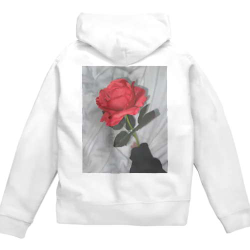 薔薇 Zip Hoodie