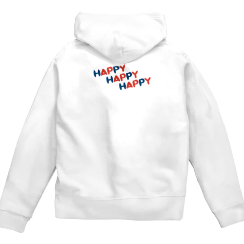 HAPPY HAPPY HAPPY！上を向いて笑おう！夏バージョン Zip Hoodie