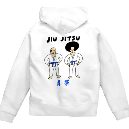 柔術青帯 Zip Hoodie