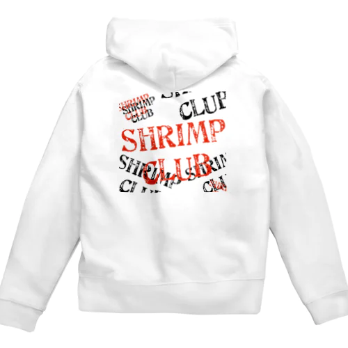 エビーズ＆shrimp club ジップパーカー