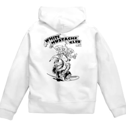 "WHITE MUSTACHE CLUB"(タイトルなし)) Zip Hoodie