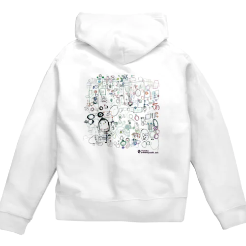 しゃしんたて　ジップパーカー（前開き） Zip Hoodie