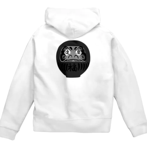 達磨(黒) Zip Hoodie