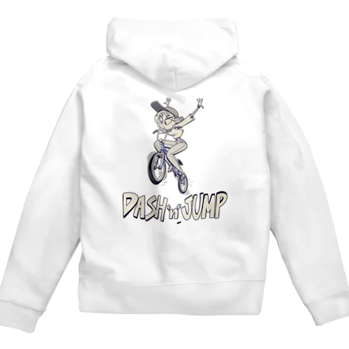 "DASH 'n' JUMP" Zip Hoodie