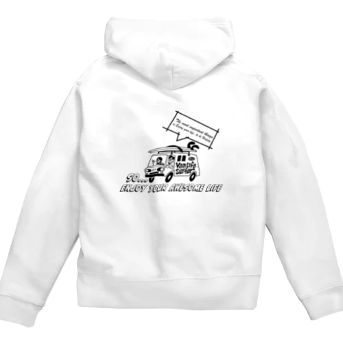 Shoko＆Tamaジップパーカー(黒ロゴ) Zip Hoodie