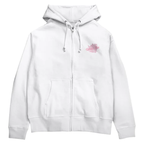 羽つきとあまるロゴ Zip Hoodie