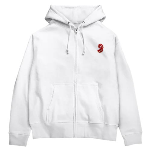 [☆両面] あつあつおでん【視力検査表パロディ】 Zip Hoodie