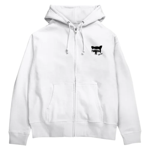 控えめPen-nya da-nya (シロクロ) Zip Hoodie