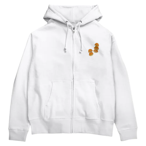 ドクロ風味なベビーカステラ Zip Hoodie