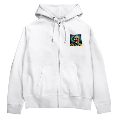 不気味なピエロのグッズ Zip Hoodie