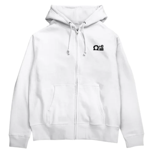 OMEGA plus E equal Zip Hoodie