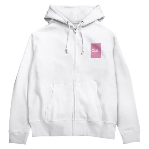 •Oshi•  Pink sq Zip Hoodie