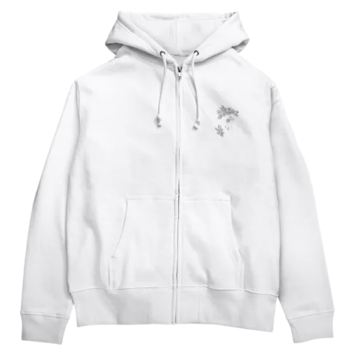 一輪の花 Zip Hoodie