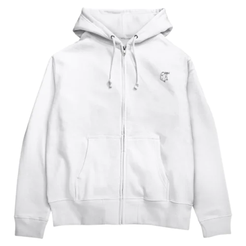 トランペット・アウトライン（黒） Zip Hoodie