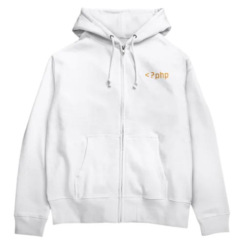 PHP開始タグ Zip Hoodie